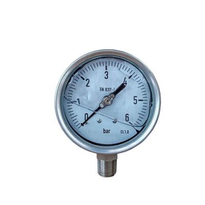 China For high dynamic pressure pulsations or vibration stainless steel shock resistant mechanical pressure gauge for sale