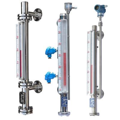 China 304 Magnetic Material Level Gauge With 304 Fluid Level Controller UHC-CY for sale