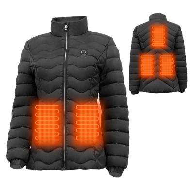 China New Product 5V USB Rechargeable QUICK DRY Power Heated Jacket With 5 Heated Zones Heated Jacket For Winter For Women for sale