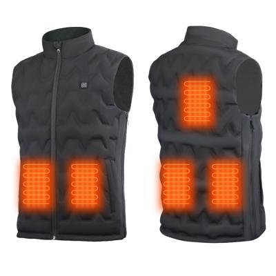 China New Product 5V USB Power Full Body USB Heat Heated Vest Anti-wrinkle Fever Vest Mens Thermostatic Vest Men's Heat Heated Vest for sale