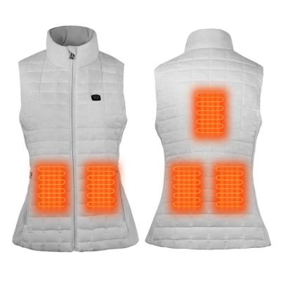 China OEM Customized 5V Zone Temperature Breathable Adjustable USB 5 Heated Vest Sleeveless Winter Outdoor Heat Keep Heated Vest For Women for sale