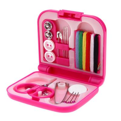 China Solve on sewing problems are easily matched with this travel sewing kit. Portable Mini Travel Sewing Box with Color Needle Threads Sewing Kits Set for sale