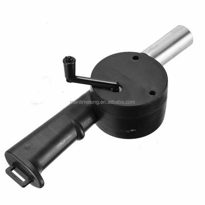 China Easy to use. BBQ Fan Outdoor Cooking Blower For BBQ Fire Bellows Hand Crank Tool For Picnic Camping for sale