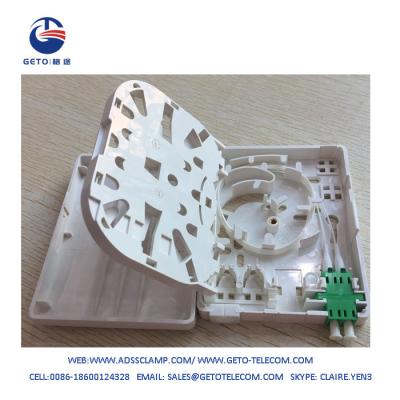 China 2 Core ATB Fiber Optic Access Terminal Box With LC APC Duplex for sale