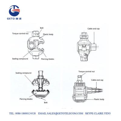 China JJC 1KV 1.5sqmm Insulation Piercing Connector , Wire Piercing Connector for sale