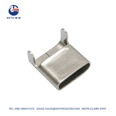 China SS201 6.4m m 0.38m m los 50M Stainless Steel Clip en venta