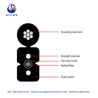 China GJYXQCH OM2 4KM Optische Kabel van de 2 Kern de Openluchtvezel Te koop