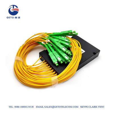 China 1×16 Fiber Optic Splitter Sc Abs Box Plc 6 Months Warranty Time for sale