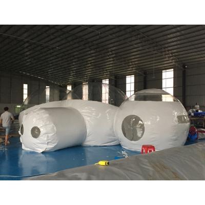 China Durable / Safety / Beautiful Blue Springs Inflatable Bubble Tent , Clear Inflatable Bubble Tent For Event for sale