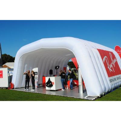 China Durable / Safety / Beautiful Blue Springs Inflatable Stage Tent , Inflatable Show Tent For Event for sale