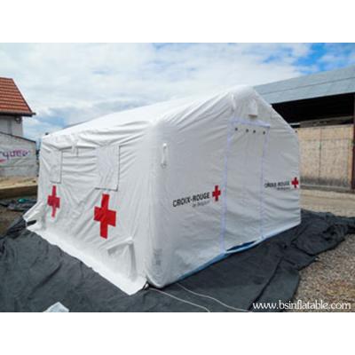 China Durable / Safety Inflatable Tent / Handsome Blue Springs PVC Waterproof Emergency, Inflatable Hospital Tent for sale