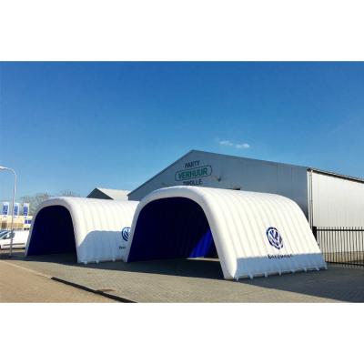 China Durable / Beautiful Blue Springs Safety / Activity Inflatable Tent , Advertising Inflatable Show Tent for sale