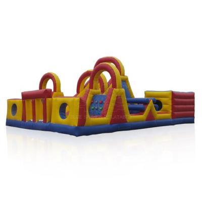 China Flame Retardant / Waterproof / UV-Blue Springs Manufacture Commercial Inflatable Obstacle Courses For Party for sale