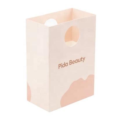 China Handmade Hotsale Design Recyclable Packaging With Logo Small Size Paper Bag Flat Paper Bags For Perfum for sale