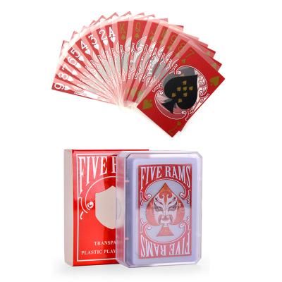 China Transparent pvc frosted facebook direct hot sale poker new design factory supply plastic card for sale