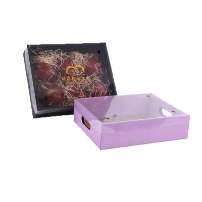 China Recyclable Fruit Packaging Transparent Cardboard Wholesale Box For Luxury Gift Box Packaging Boxes for sale