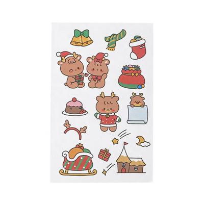 China Cute Cartoon Sticker Creativity and Hand Account Paper Stickers for Notebook Printed Christmas Stickers for sale