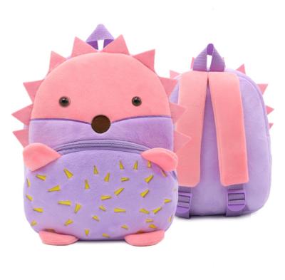 China Soft Plush Material Soft Plush Material Bag School Bags Kids Backpack With Animal Design for sale