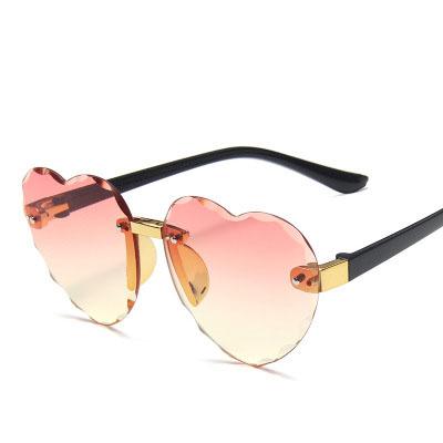 China Comfortable Boy Kid Kids Unique Colorful Heart Shape Girls Kids Sunglasses for sale