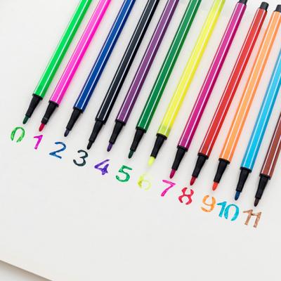 China Color Pen For Children Stationery 18 Colors Creative Art Drawing Student Painting Color Pen for sale