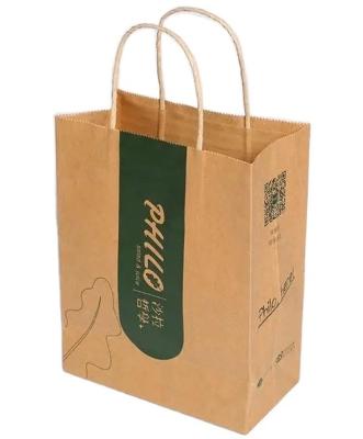 China Recyclable Packaging Paper Bag Desgin Paper Bag Custom Luxury Handle Gift Bag Kraft Paper Bag for sale