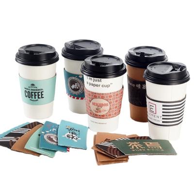 China 12oz Biodegradable Disposable Hot Drinks Milktea Wallpaper Cup Single Wall Coffee Mugs Takeaway Double With Lid for sale