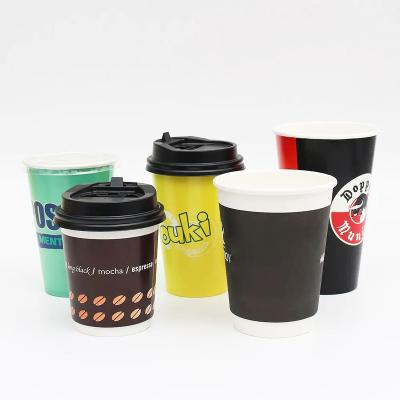 China Togo Cup Hot Pla Coffee 8oz Biodegradable Disposable Paper Cups With Logo Paper Coffee for sale