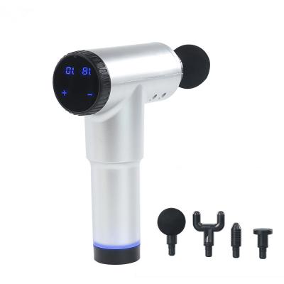 China Portable Factory High Torque Lithium Battery Motor Cordless Deep Muscle Massager Gun With Low Noise for sale