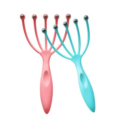 China Portable Handheld SPA Plastic Five Fingers Claw Head Scalp Massager for Deep Relaxation and Stress Reduction for sale