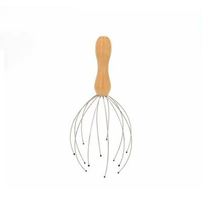 China High Quality Comfortable Wooden Handle Head Massager Head Massager Spider for sale