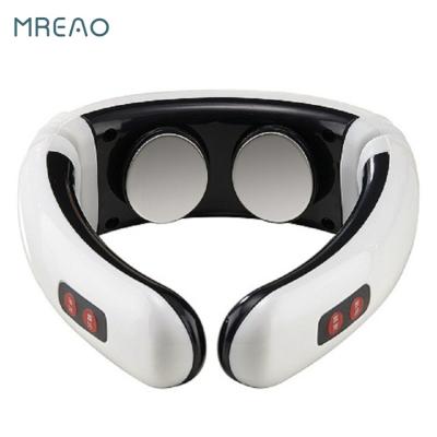 China Portable TEN Pulse Heating 4d Intelligent Low Frequency Electric Neck Massager With 6 Modes 18 Levels for sale