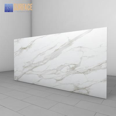 China Modern high quality calacatta large 12mm porcelain slab wall sintered pisos stone porcelanato for sale