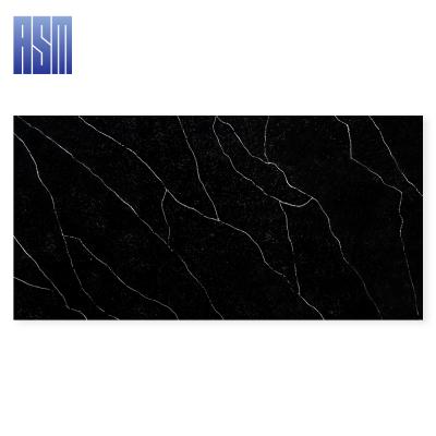 China China factory modern large slab 20 mm artificial engineered quartz stone calacatta black quartz stone for sale