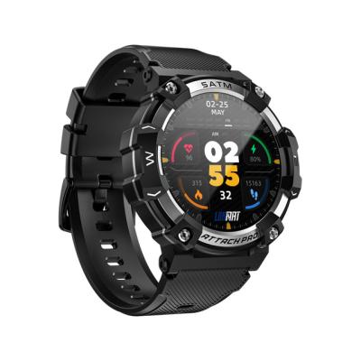 China APP Control LOKMAT PRO ATTACK 2 Sport Full Round Smart Watch Touch Screen BT Calls Fitness Tracker Smartwatches Heart Rate Monitor For Men for sale