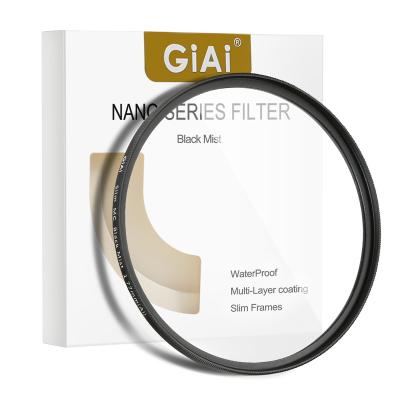 China Create Soft Light Effect GiAi Camera Filter 1/2 Pro High Quality Camera Black Mist 1 Stops Filter For Portrait 37-86mm for sale