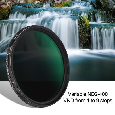 China All Camera Lens GiAi ND2-ND400 Neutral Density Variable Camera Lens ND Filter 37mm 40.5mm 49mm for sale