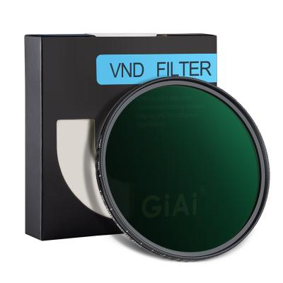 China ND2-400 Circle ND Filter Camera Lens Variable ND Filter 40.5mm 49mm 52mm 55mm 58mm 62mm 67mm 72mm 77mm 82mm for sale