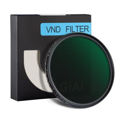 China Waterproof Coating ND2-400 Nano Filter Camera Variable ND Filter 37-82mm for sale