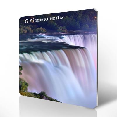 China GiAi 100x100mm ND8 ND16 ND64 ND1000 Waterproof Neutral Density Camera Multi Coated Filter for sale