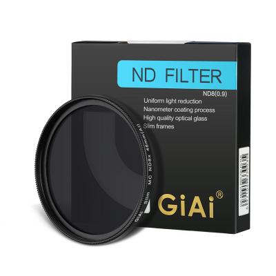 China GiAi 46mm ND8 Filter Neutral Density Filter Camera Waterproof Multi-layer Coating ND Filter for sale