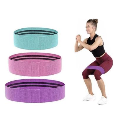 China Fitness Equipment Application For Body Forging Yoga Belts Home Yoga Belts Set of 3 Unisex Elastic Stretching Bands Hip Resistance Exercise Body Belt Fitness Equipment OEM for sale