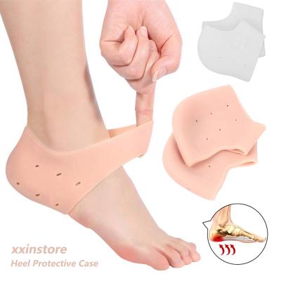 China Hot Selling High Quality Comfortable Silicone Durable Moisturizing Gel Heel Split Foot Skin Care Protector Foot Case for sale