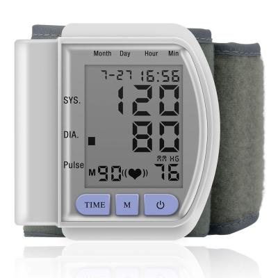 China Daily Checks for Home Use Digital LCD Display OEM Sphygmomanometer Wrist Auto Portable Blood Pressure Monitor Older Boiling Point Detector for sale