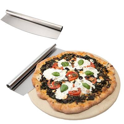 China Durable Rustproof Stainless Steel Rocking Pizza Cutter For Home Pizza Cutter Spatula for sale