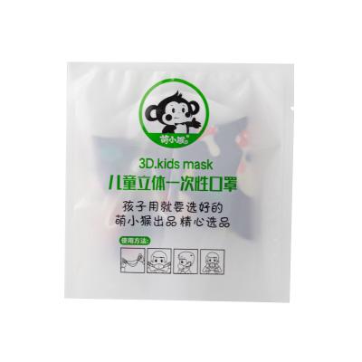 China Moisture Proof Disposable Sealed Packaging Customized Kids Face Mask Sachet Plastic Pouch à venda