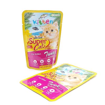 中国 Moisture Proof Custom Printed Aluminum Foil Pet Food Heat Seal Packaging Pouch Pet Feeding Bag 販売のため