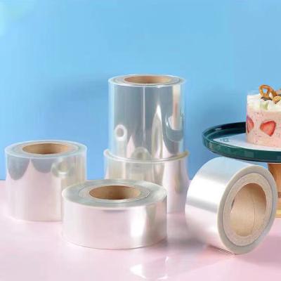 China Disposable Clear Plastic Cake Collar PVC Foam Wrapping Birthday Party Cake Decorating Tools for sale