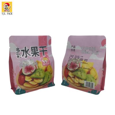 중국 Dried Fruit Food Plastic Pouches Flat Bottom Stand Bag High Quality Moisture Proof 판매용