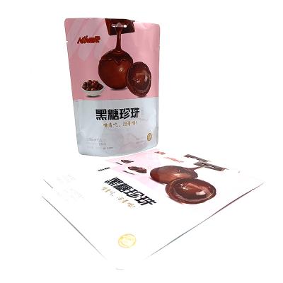 China Food Grade Moisture Proof Custom Heat Seal Packaging Candy 80G Foil Lamination Bag For Chocolate With Tear Notch Te koop