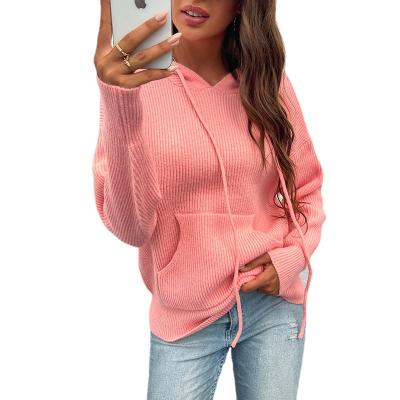 China Wholesale Anti-Wrinkle Long Sleeve Big Pocket Coat Factory Solid Color Pullover Hoodie For Women for sale